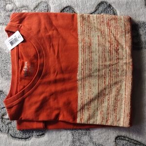 kidpik |Orange Stripe Oversized Tee